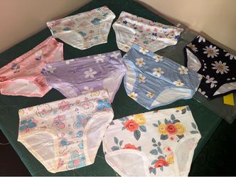 Girls' Floral Print Underwear Briefs – 8Pack