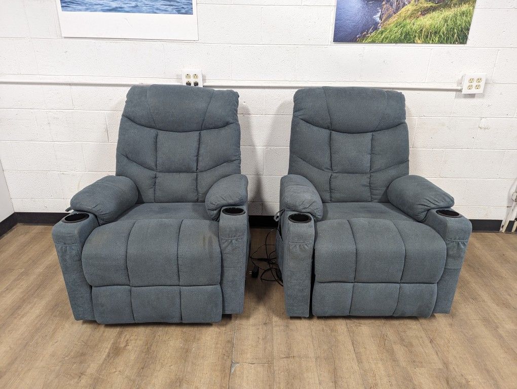 Grey Identical Cloth Lift Chairs ~Free Delivery~