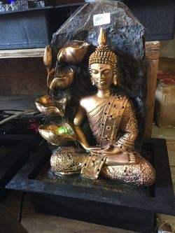 Buddha fountain 17" tall