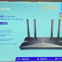 Brand New TP-Link Dual Band Wi-Fi 6 Router 