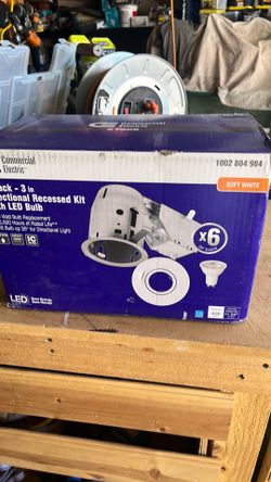 Recessed lights 6 pk LED 3”