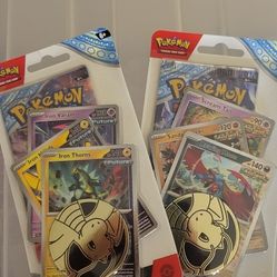 Pokemon Scarlet & Violet Premium Checklane Blisters [Iron Thorns & Roaring Moon]