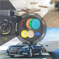 6 inch car polishing pads kit (10 pieces)