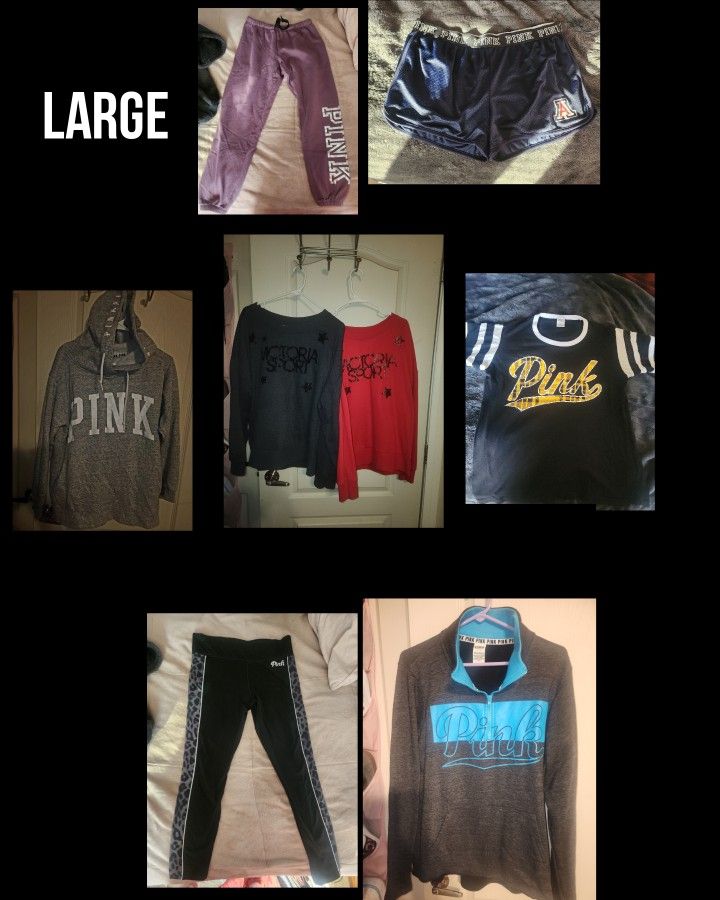 Ladies Sz Lg. Victoria Secret Pink Lot