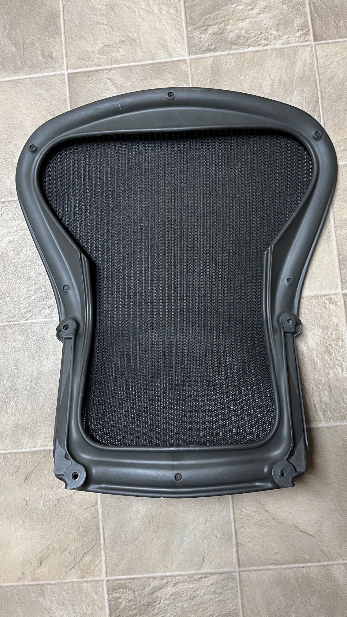 Herman Miller Aeron Chair Back Replacement Size B Black OEM Mesh