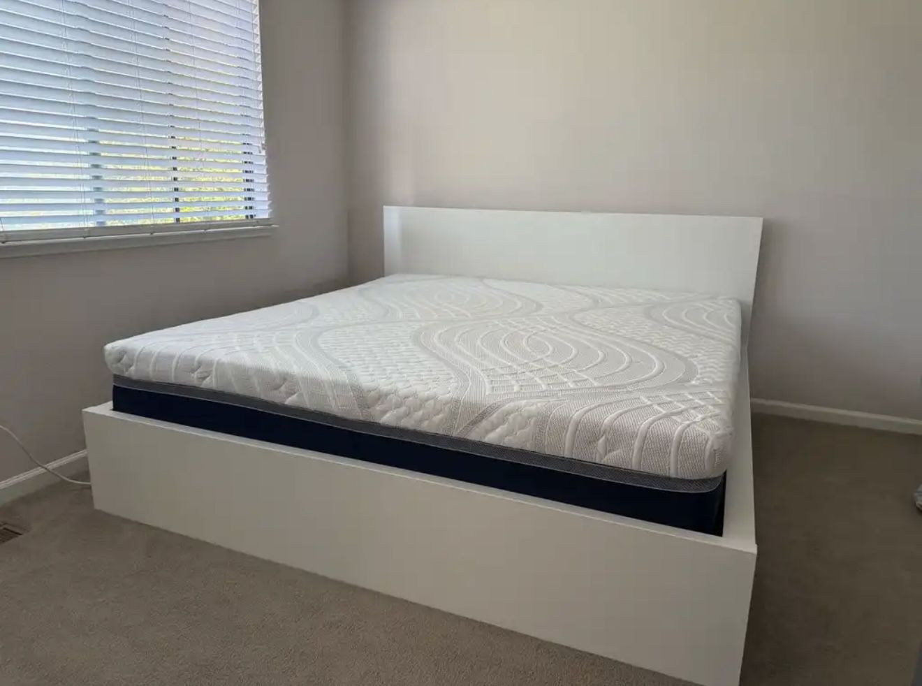 IKEA White King Bed Frame