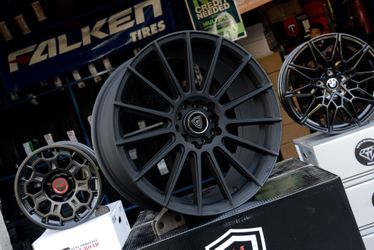 4 NEW Wheels, Sport Styled Rims 17x7.5 (5x114.3/100) Matte Black Wheels (Set of 4) Only $799