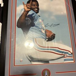Earl Campbell Sign Picture