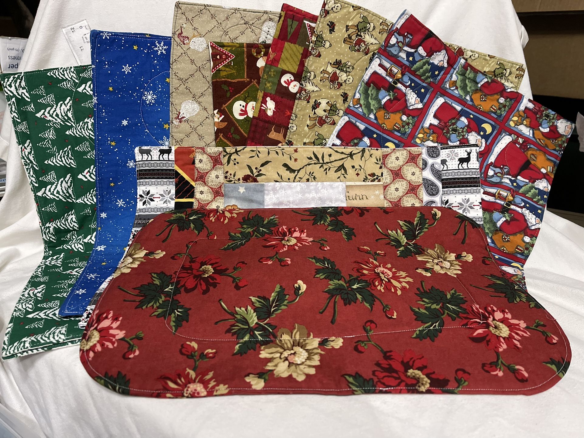 Double-sided Handmade Placemats Christmas & Holiday