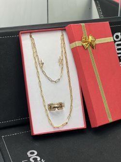 Chain and Bracelet Paper Clip 14k