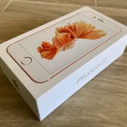 iPhone 6S Rose Gold Empty Box White Accessories With OEM Guide Book & Phone Bord