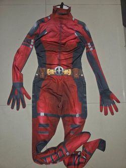 Deadpool Cosplay Costume Bodysuit with Gloves