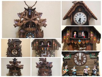Vintage Clock Repair - Cuckoo, Black Forest, Wall Clocks
