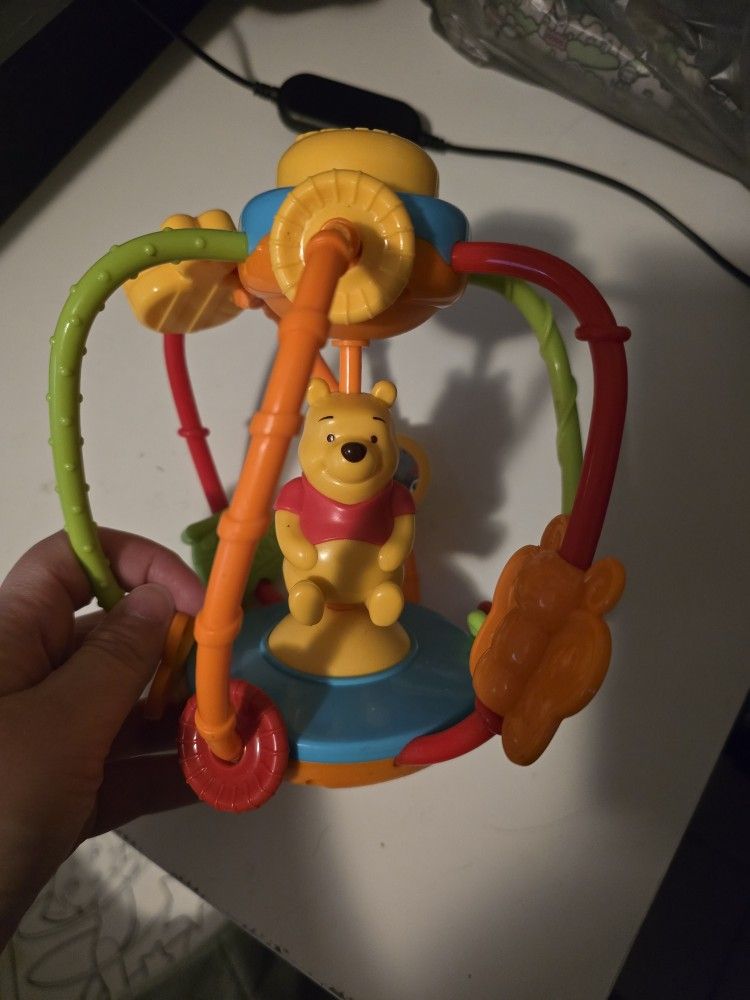 Disney Baby Pooh Bear Rattle Toy