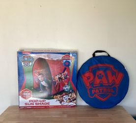 New - Pop Up Sun Shade -Paw Patrol- 28” W x 28” D x 32” H