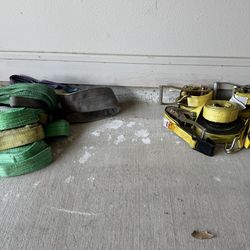 HEAVY DUTY RATCHETING STRAPS AND LIFT STRAPS!!!