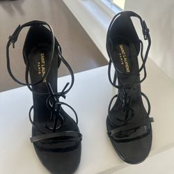 Saint Laurent Women’s Cassandra Leather Heels Size 39 (8.5)