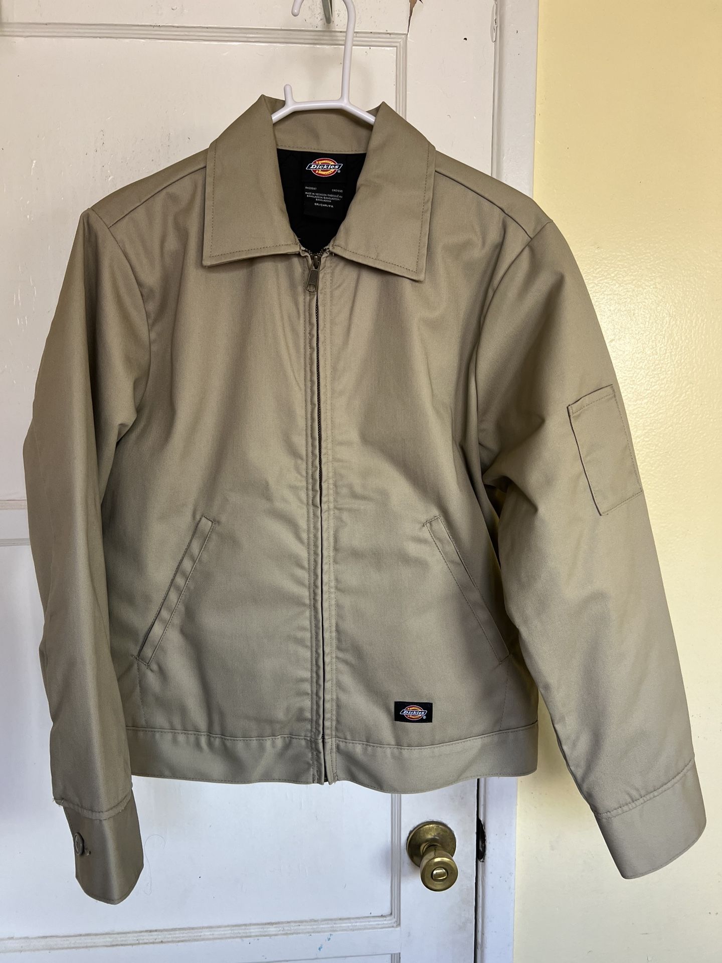 Khaki Dickies Work Jacket Back Custom South Central Los Angeles