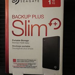Brand New: Seagate Plus Slim 1TB External Hard Drive 