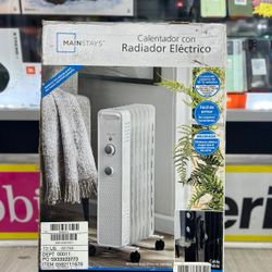 Mainstays Calentador Con Radiador Electrico Heater 