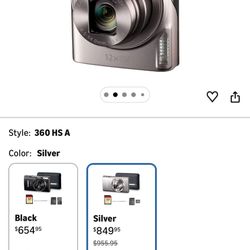 Canon Powershot Elph 360 Hs A