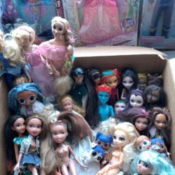 Monster High And Lol, Princess Doll Lot. 