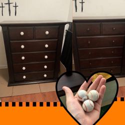 Solid Wood Dresser With Baseball Knobs Incl