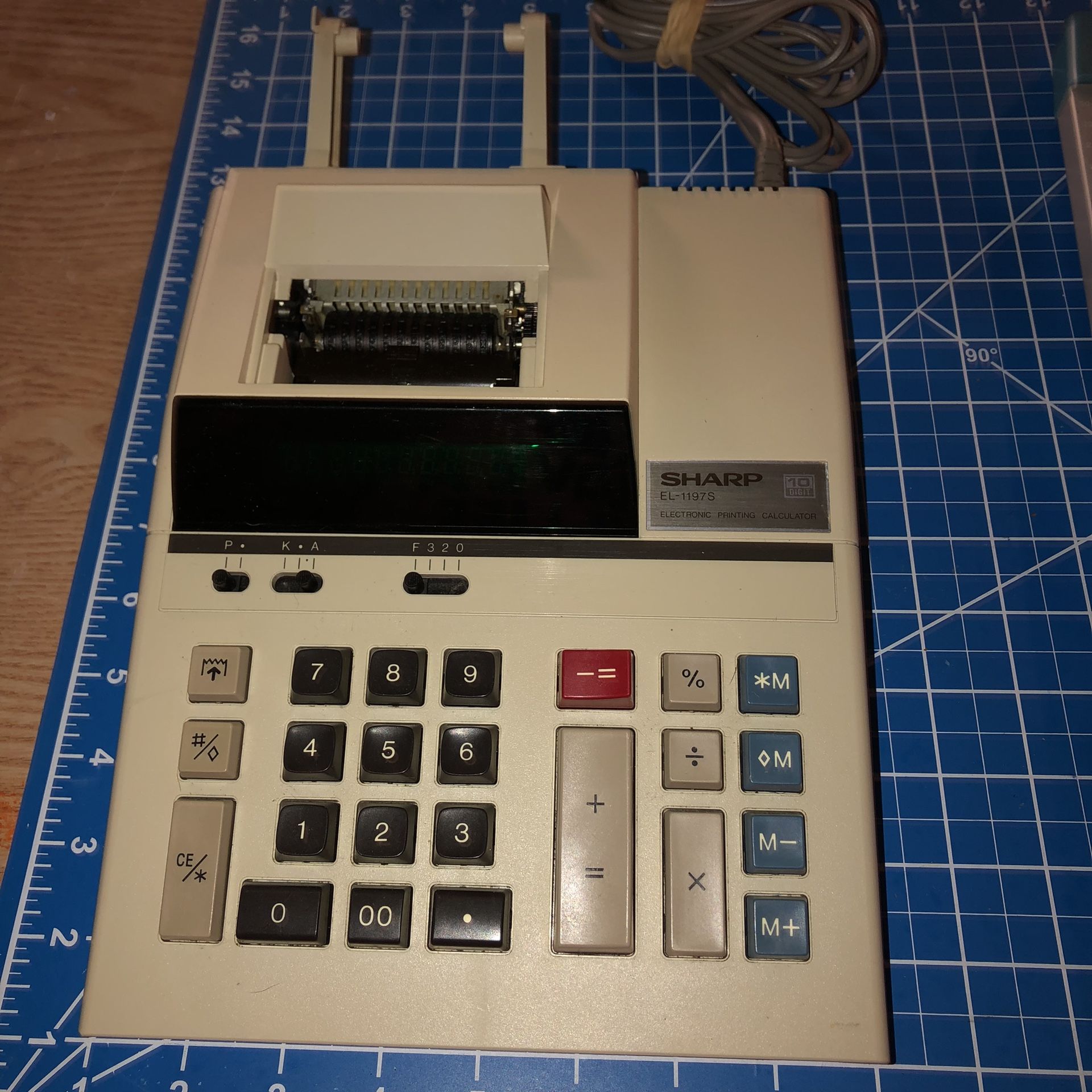 Vintage Sharp Electronic Printing Calculator