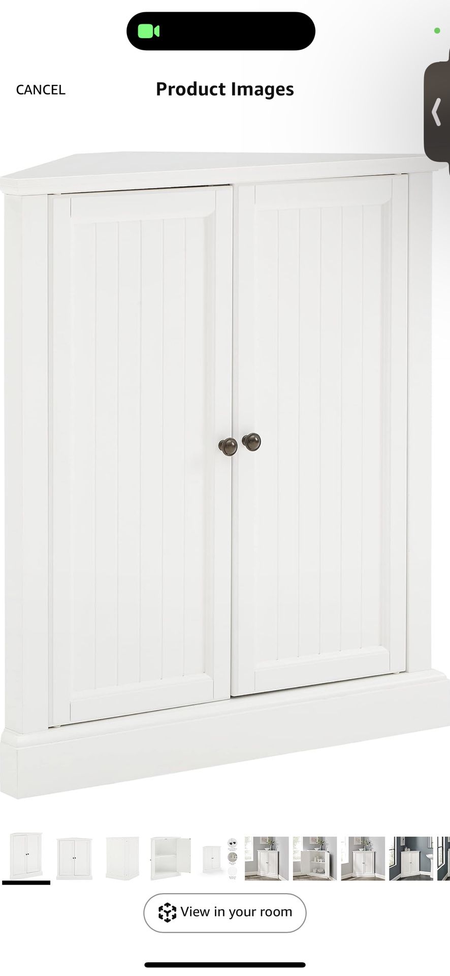 Crosley Furniture Shoreline Stackable Corner Pantry