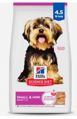 Hill's Science Diet Adult Small Breed & Mini Breed Lamb Meal & Rice Recipe Dry Dog Food, 4.5-lb bag