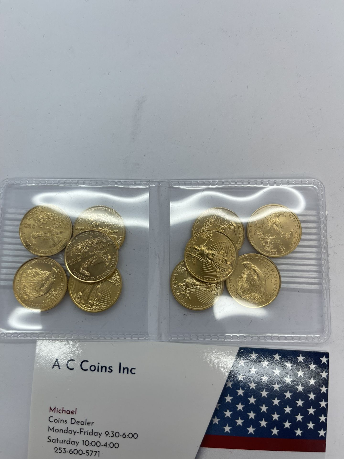 1/10 oz Gold American Eagle Coins