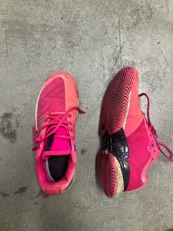 Adidas barricade men’s Tennis shoes size 7.0 Pink !