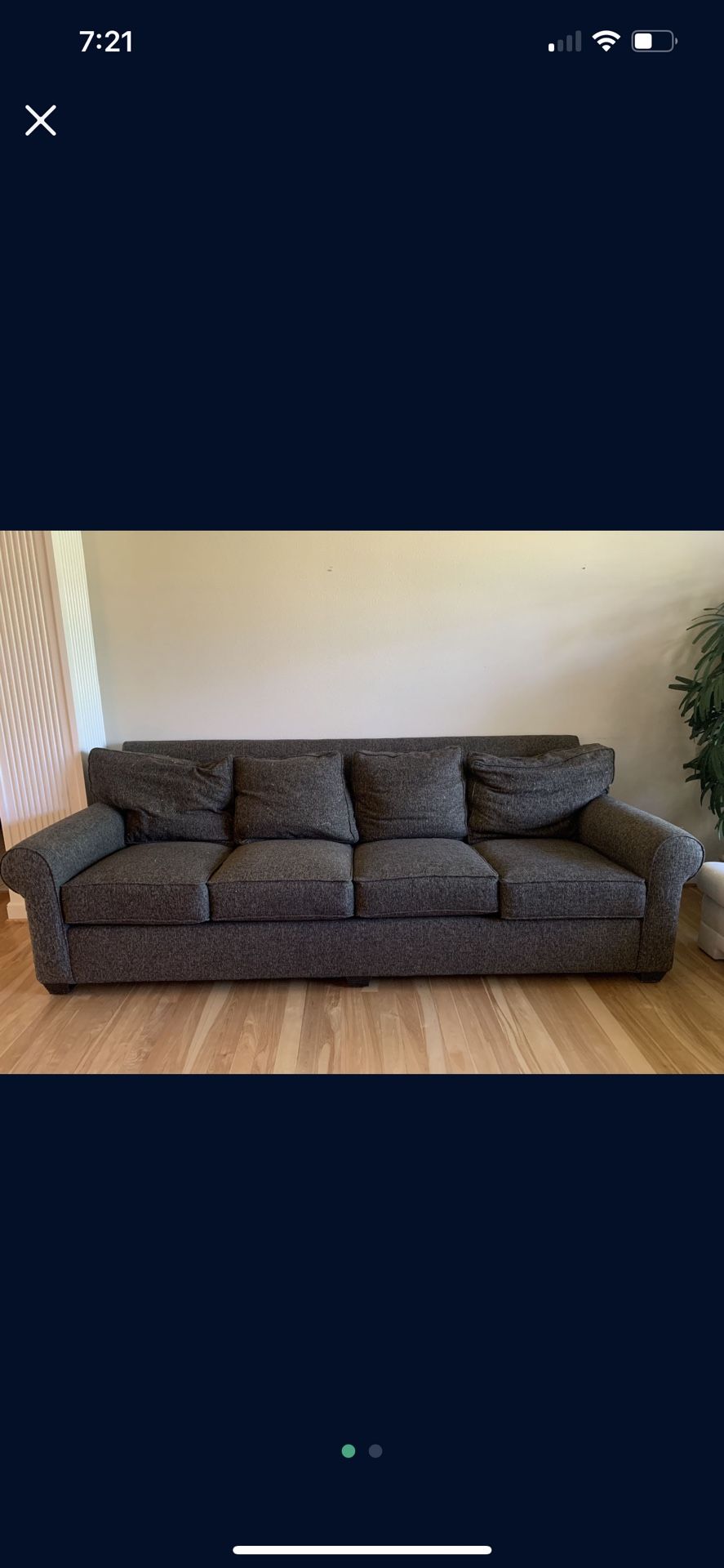 Four Cushion Couch Century Furnature