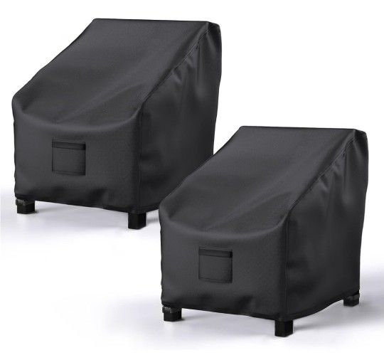 Patio Chair Covers for Outdoor Furniture Waterproof 38" W x 31" D x 29" H -Black