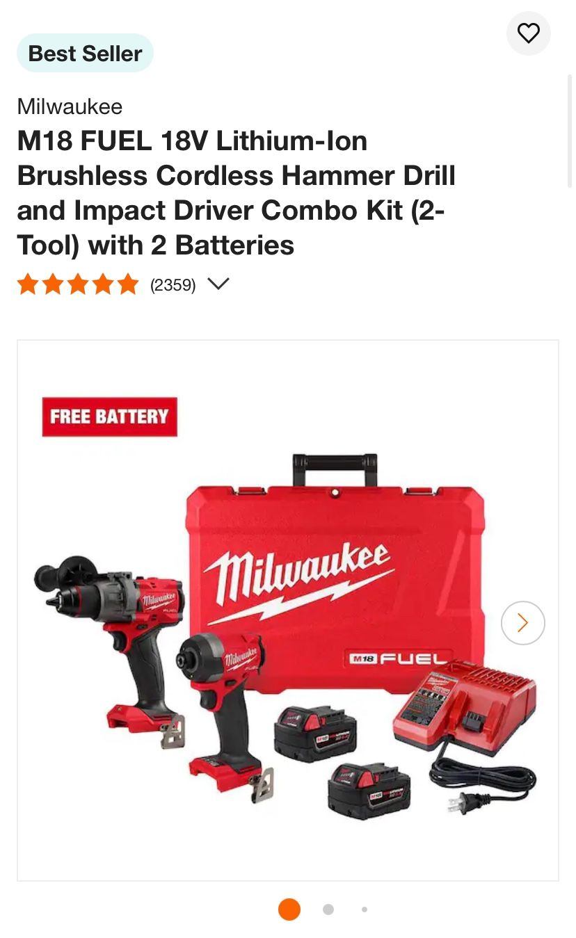 Milwaukee Drill And Impact Set