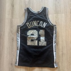 Authentic Diamond Edition Tim Duncan Jersey Size M