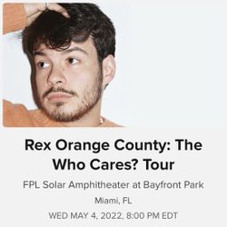 Rex Orange County Concert Tickets