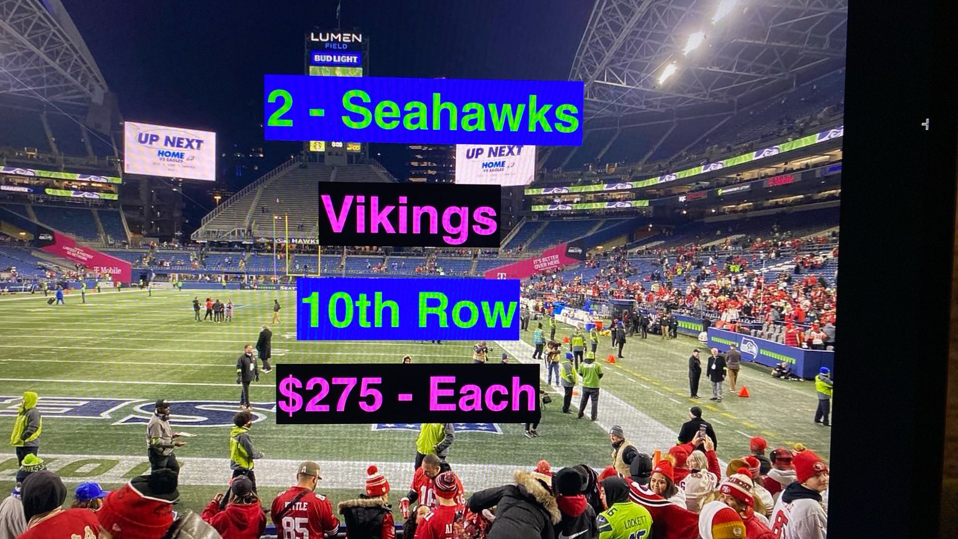 Seahawks Vikings Tickets