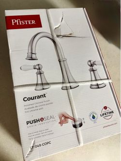 Pfister Courant sink faucet and drain NEW