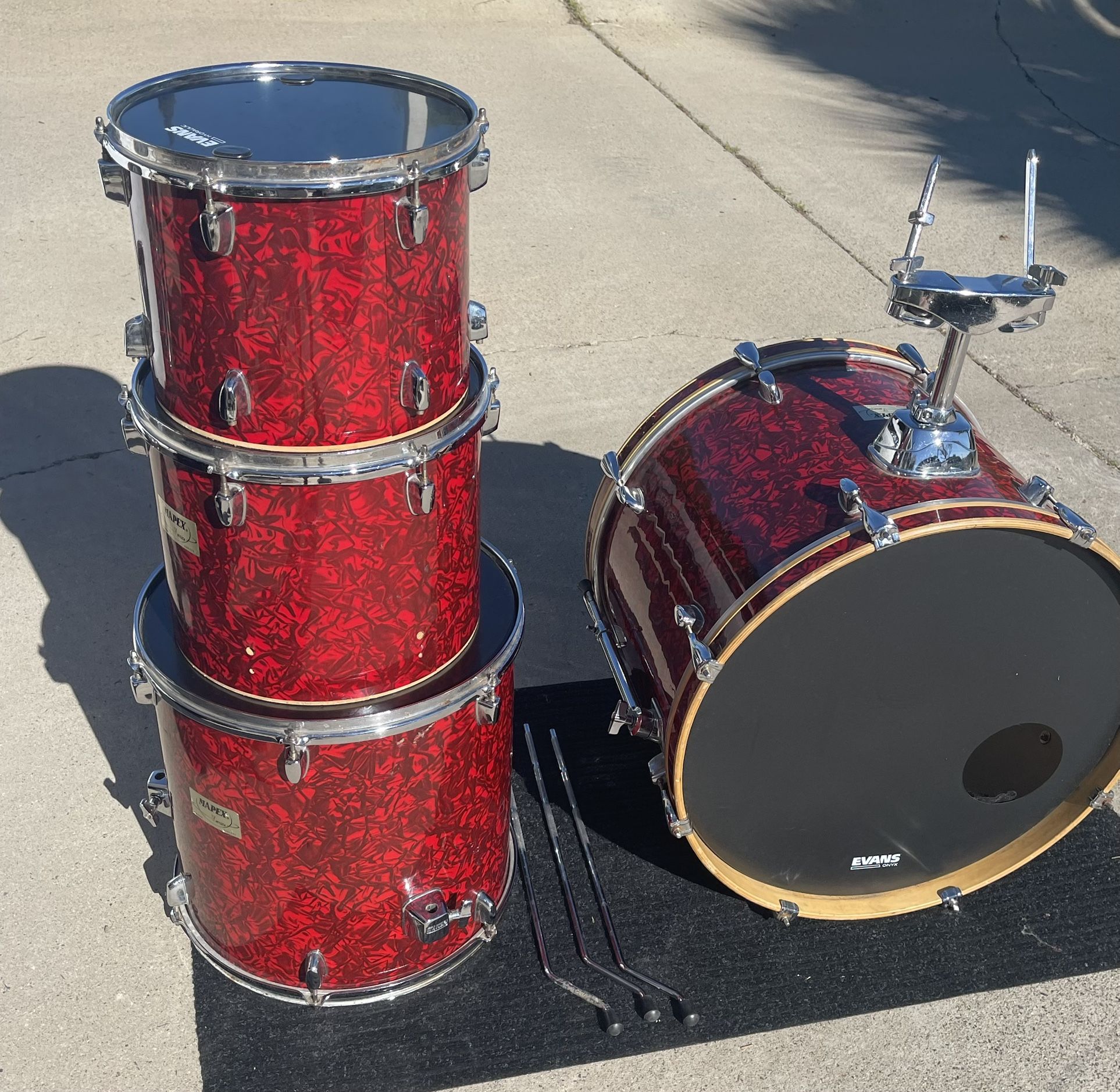 4 Piece Mapex Drums Only