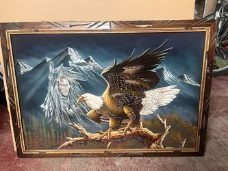 Vintage Sanchez Native American Painting