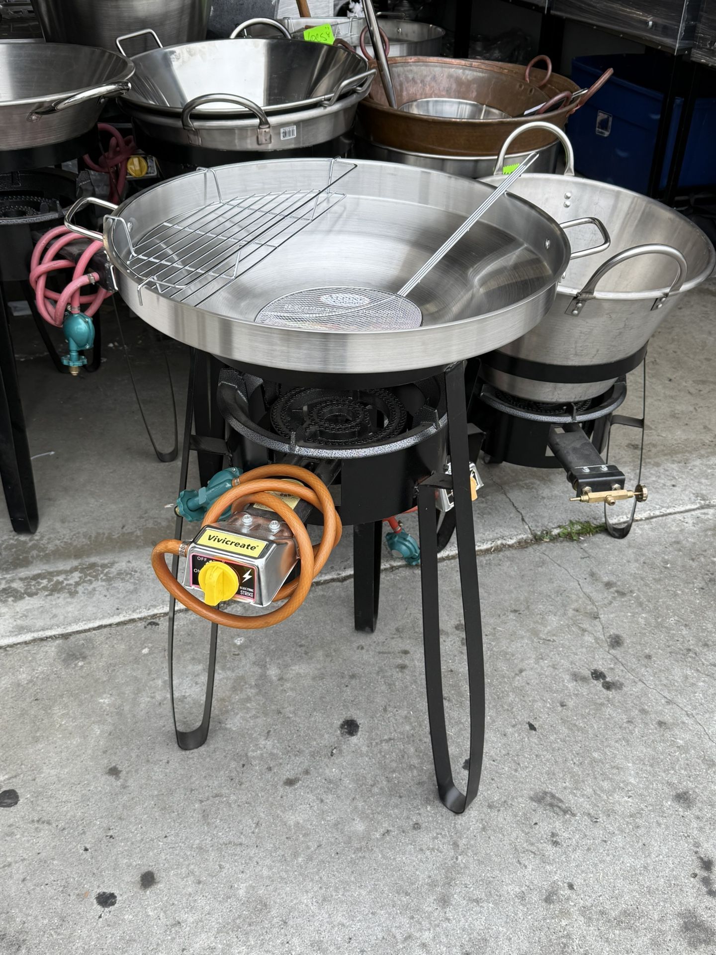 Comal I Escuridor I Cucharon Vase I Quemador El Kit Completo Para Freir