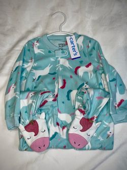 New 2T carters onesie pajama unicorn