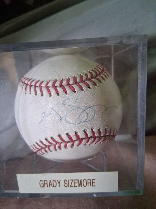 Grady Sizemore Autograph Baseball