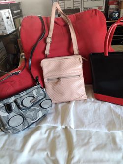 3 Handbags For $10; 2 Cross Body, 1 Handheld Handbags Slightly Used