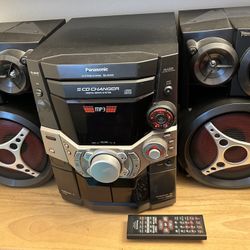 PANASONIC 5 CD changer stereo system 
