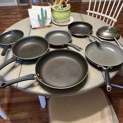 Sauté pans 8-10-12 Tramontina non stick pans Good Condition