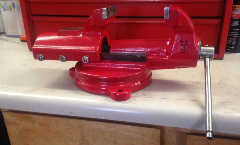 Restored Rare Vintage FPU Bison Vise Vice Swivel Base Made In Poland