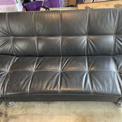 Leather Sofa/Bed