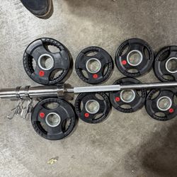 5 Ft Olympic Weights Bar Set